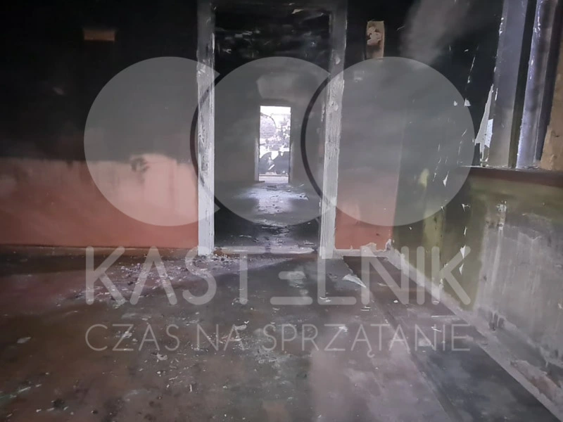 sprzątanie po pożarze Opole, zniszczone mieszkanie