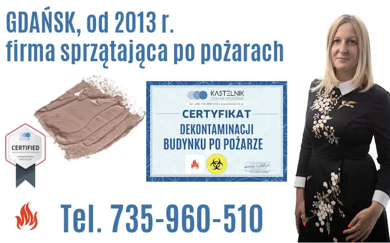 Certyfikat firmy sprzątającej w Gdańsku