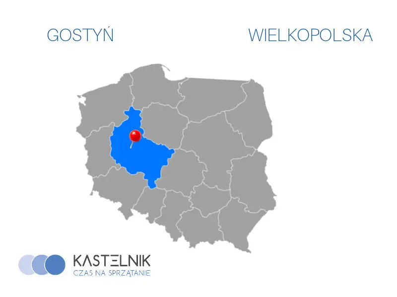 Mapa zakres działania firmy Kastelnik