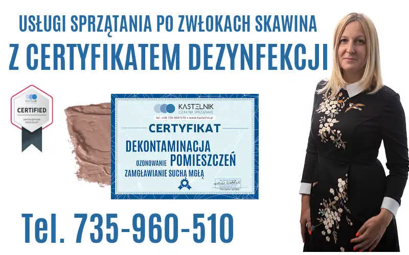 Usługi sprzątania z certyfikatem Kastelnik.