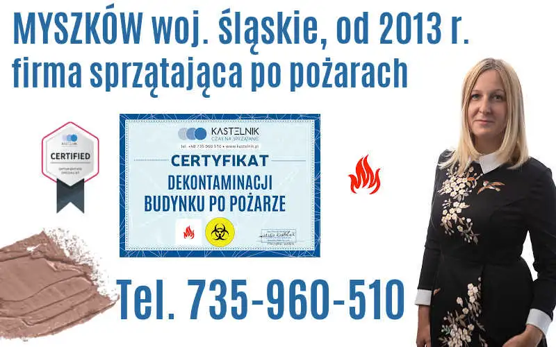 Kastelnik to firma świadcząca usługi sprzątania po pożarach w całej Polsce.