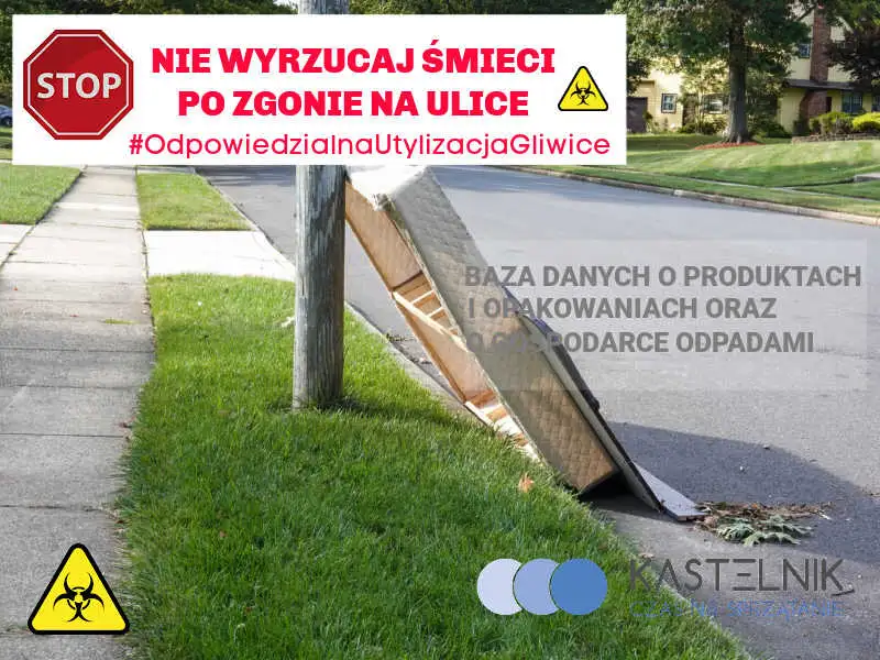 W Gliwicach nie wyrzucaj śmieci po zgonie na ulicę