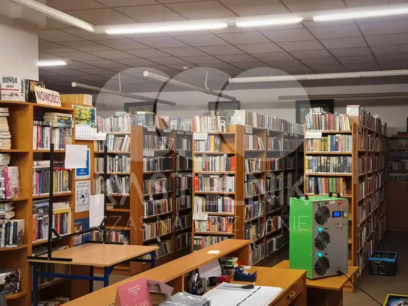 Ozonowanie biblioteki Warszawa - Koszykowa.