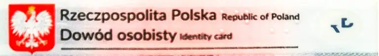 Dowód osobisty zmarłej osoby, obywatela Polski.
