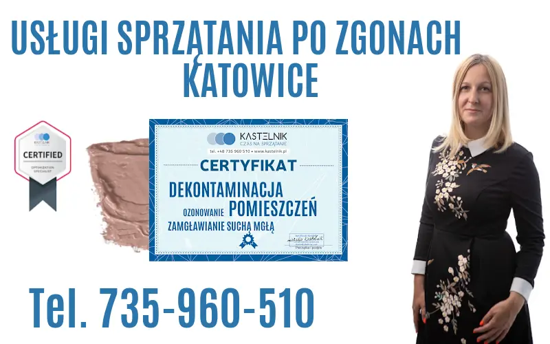 Certyfikat sprzątania po zgonie Katowice.